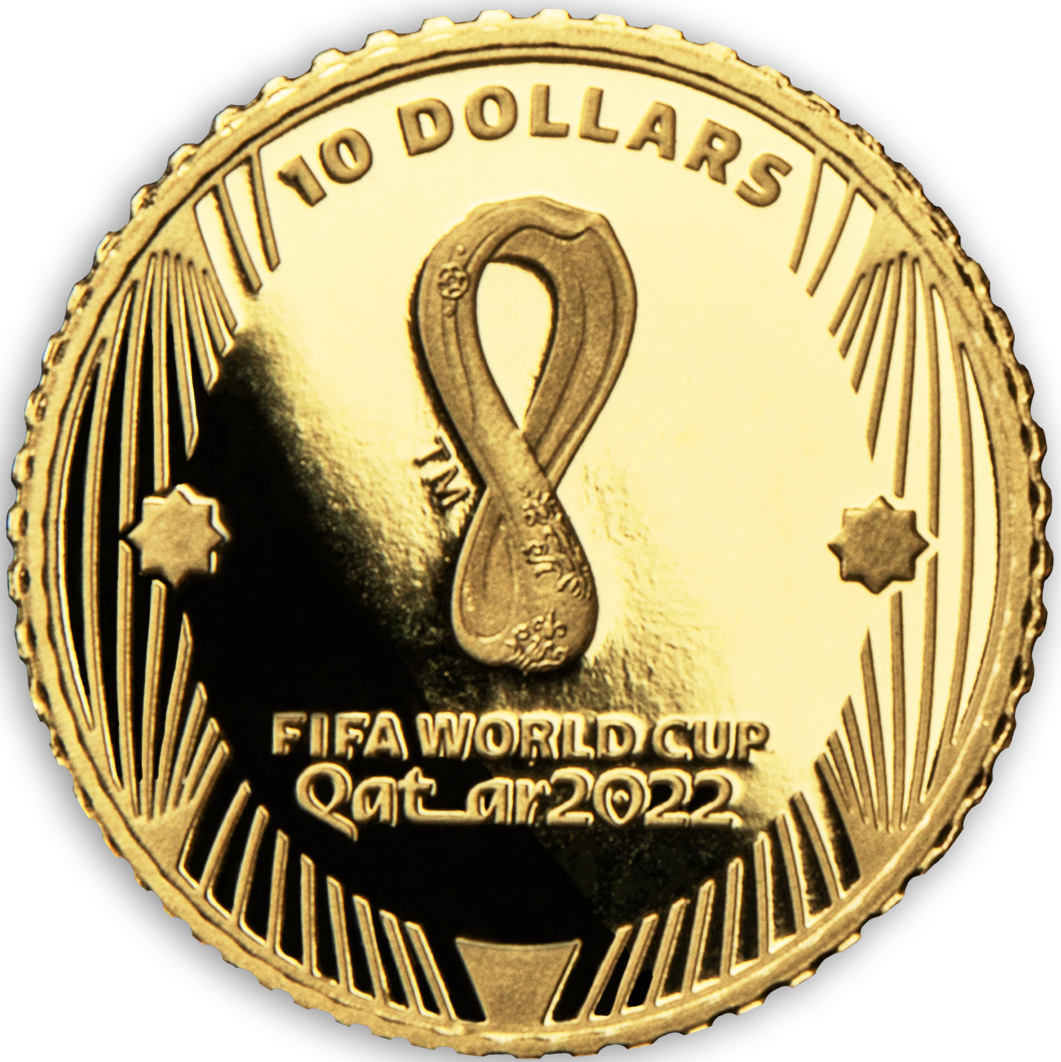 Offizielle Kleingoldmünze zur FIFA Fußball-WM Katar 2022™
