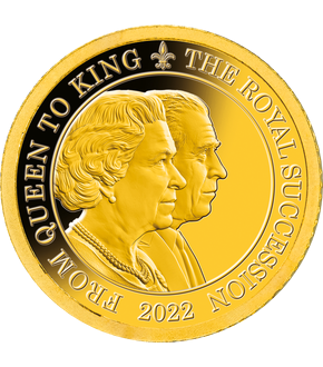 Gold-Gedenkmünze "Königliche Thronfolge" mit Doppelportrait