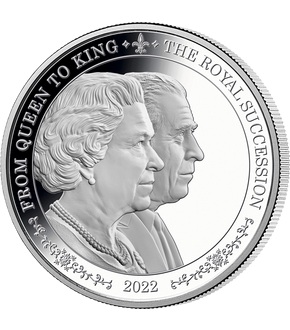Silber-Gedenkmünze "Königliche Thronfolge" mit Doppelportrait