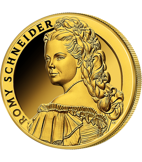 Gold-Gedenkmünze "Romy Schneider - De Greef Portrait Edition"