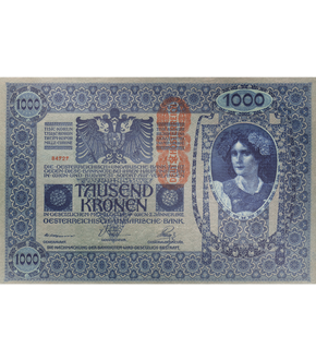 1000-Kronen-Banknote aus dem Jahr 1919 - Deutschösterreich