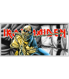 Offizielle Silber-Münznote "Iron Maiden - Piece of Mind"