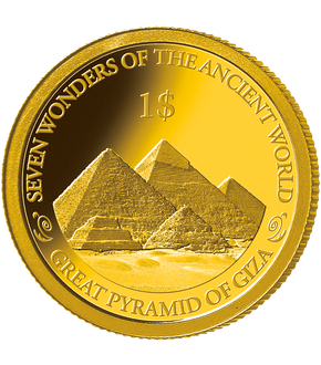 Die Pyramiden von Gizeh in edlem Gold!