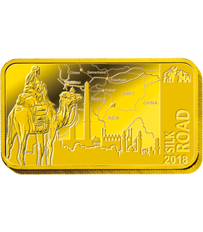 Offizieller Goldmünzen-Barren ''Seidenstraße''