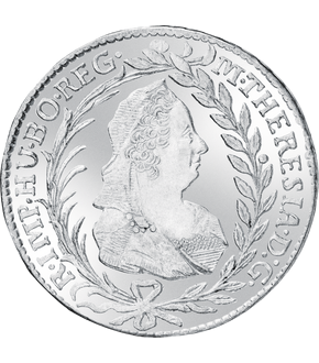 Historische Original-Rarität ''20 Kreuzer Maria Theresia'' aus echtem Silber