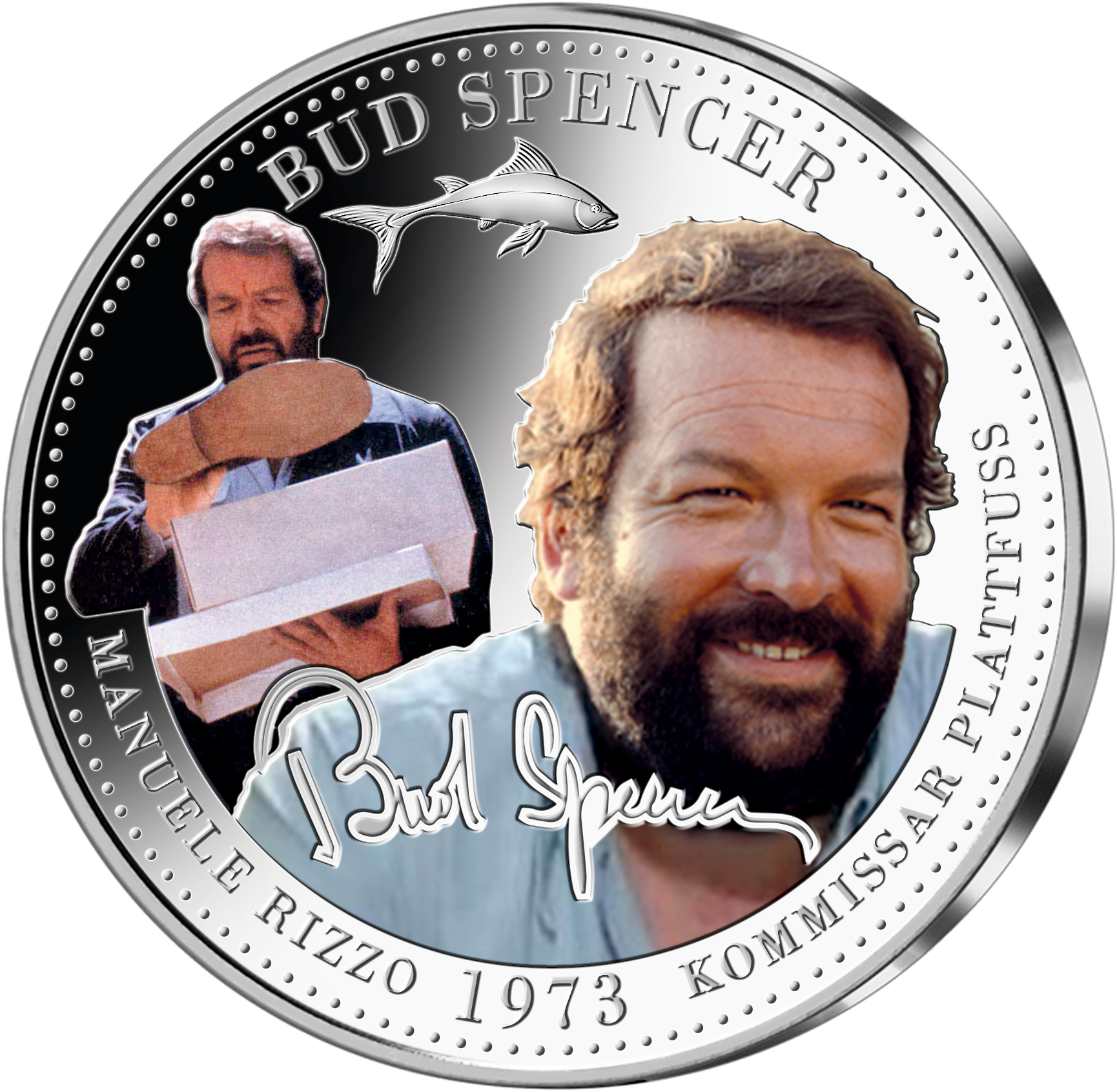Silber-Jubiläumsprägung ''Bud Spencer - Sie nannten ihn Plattfuß''