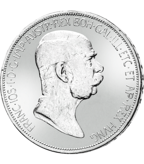 Historische Original-Münze ''60. Thronjubiläum von Kaiser Franz Joseph'' aus echtem Silber 