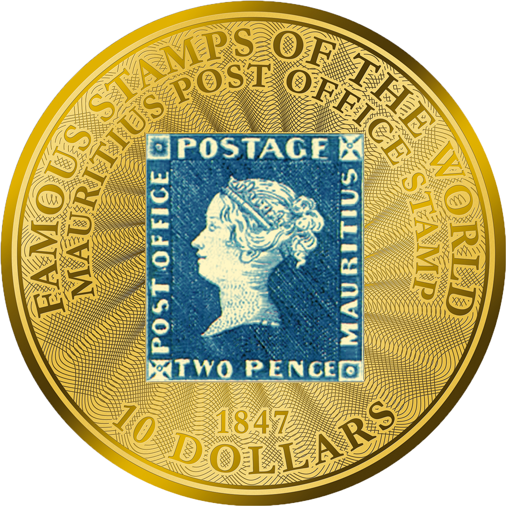 "Blaue Mauritius" - die berühmteste Briefmarke der Welt in purem Gold