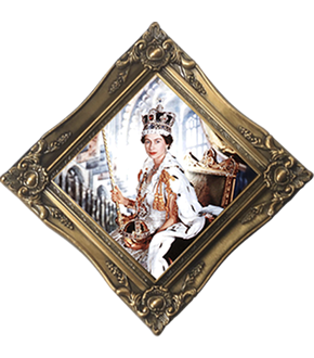Vergoldete Gedenkausgabe "Tag der Krönung" von Queen Elizabeth II.