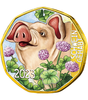 Premiumausgabe 2023 "Schwein gehabt" in Farbe und mit Leucht-Effekt