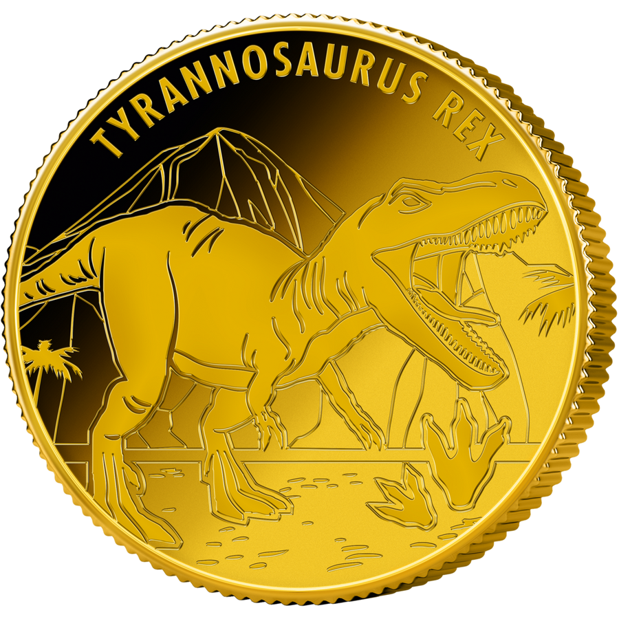 Die Vorderseite der Goldmünze