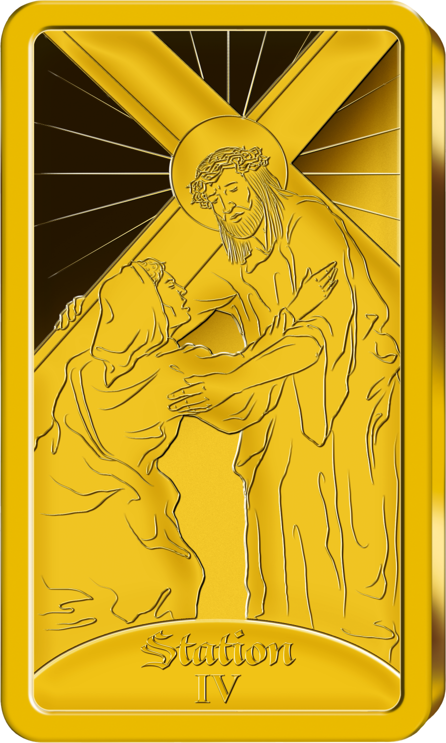 Produktbild von Die 14 Stationen Des Kreuzweg Jesus Christus In Reinstem Gold | IMM Münz-Institut