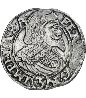 Historischer Silber-Kreuzer aus Böhmen von Ferdinand III.