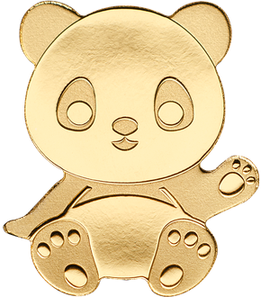 Gedenkmünze ''Panda'' aus reinstem Gold (999,9/1000)!