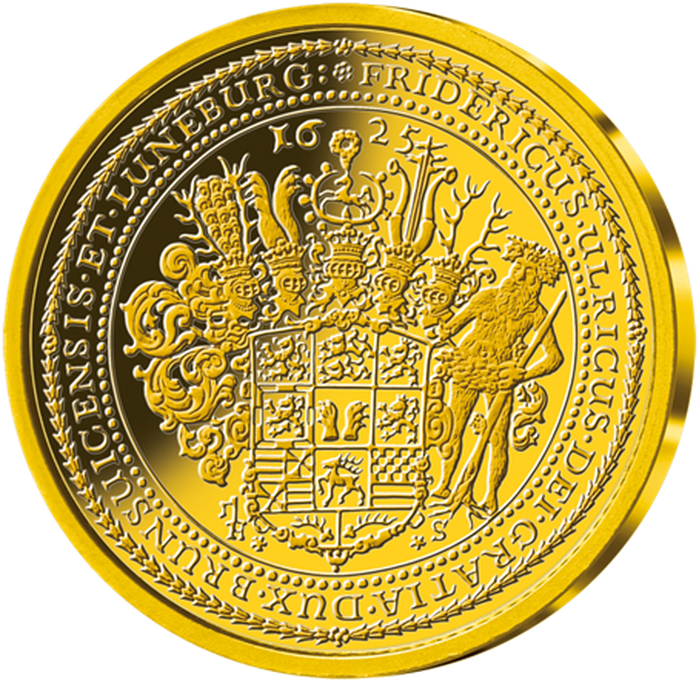 Rückseite des Jakobslöser in Gold