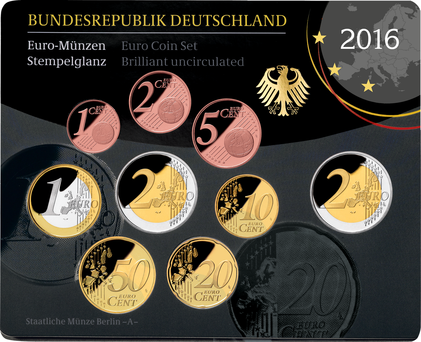 Deutscher Kursmünzensatz 2016