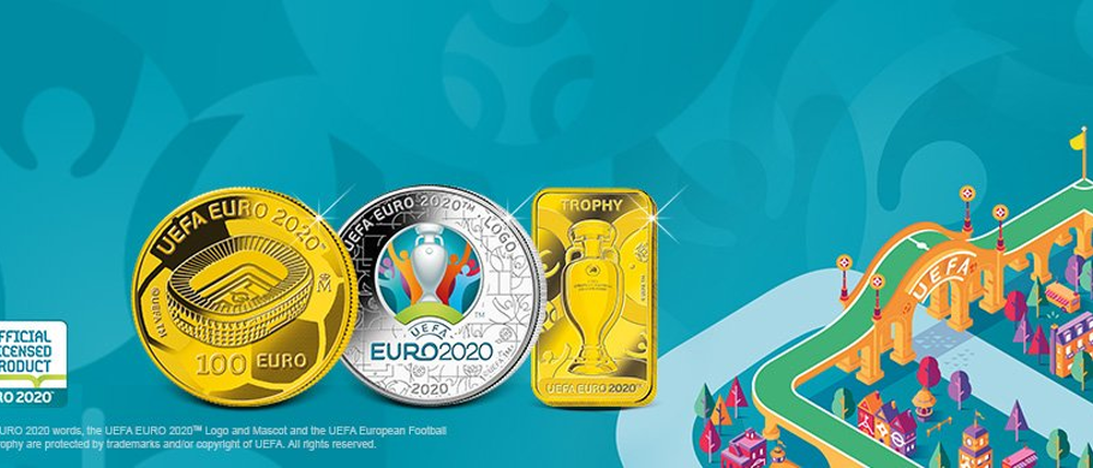Offizielle Münzen und Gedenkprägungen zur Fußball-EM