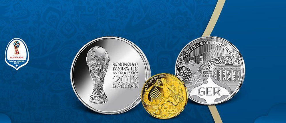 Offizielle Münzen und Gedenkprägungen zur Fußball-WM