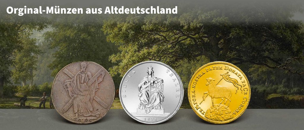 Original-Münzen aus Altdeutschland