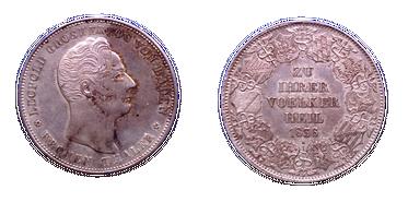 Kronentaler aus dem Jahr 1838