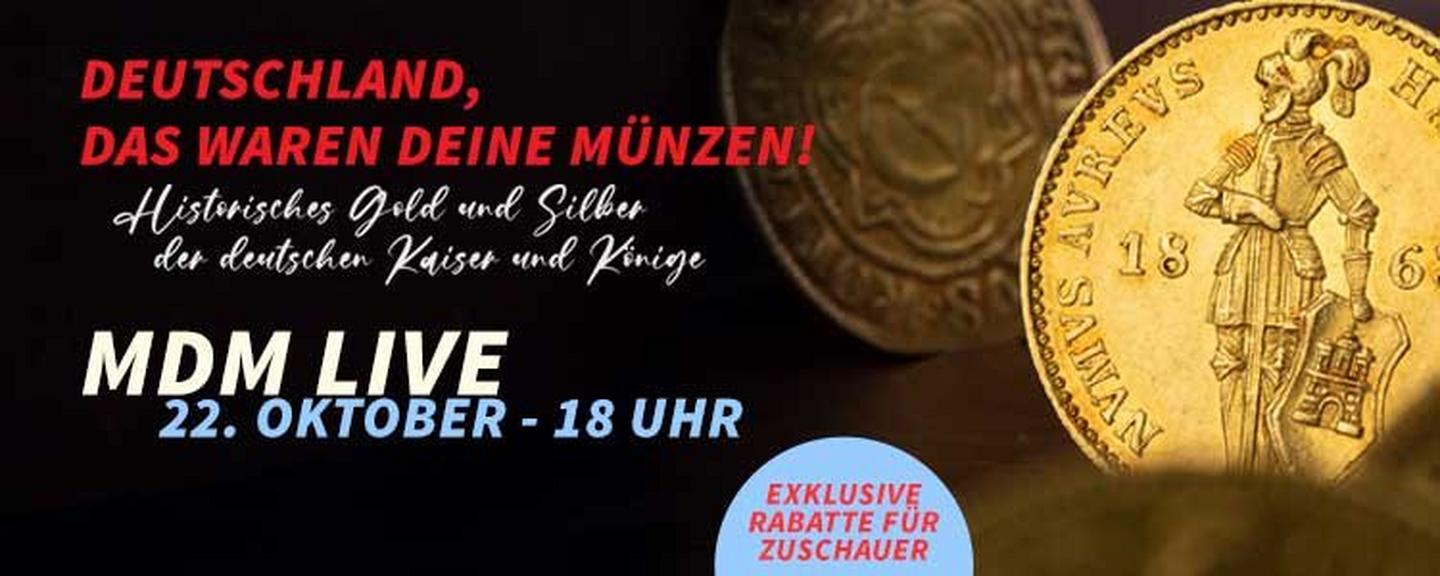Deutschland, das waren deine Münzen, MDM live