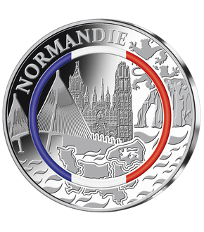 Frappe en argent «Nouvelles régions de France: Normandie» 