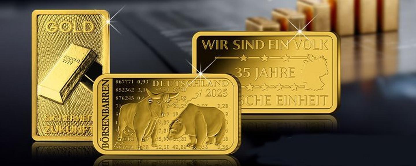 3 Anlage-Goldbarren – Zukunftsbarren, Börsenbarren und Einheitsbarren