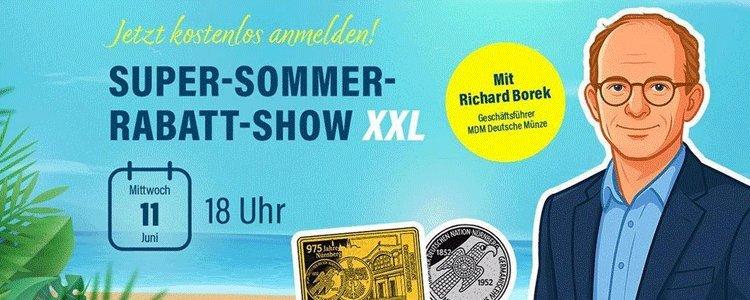News: Live Shopping Event Super-Sommer-Münzen-Rabatte