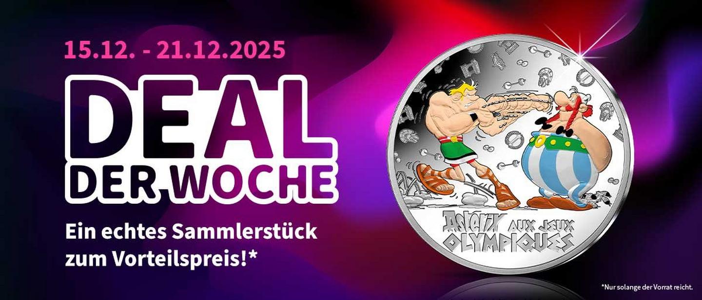 Asterix bei den Olympischen Spielen – Frankreichs Gedenkmünze aus reinstem Silber
