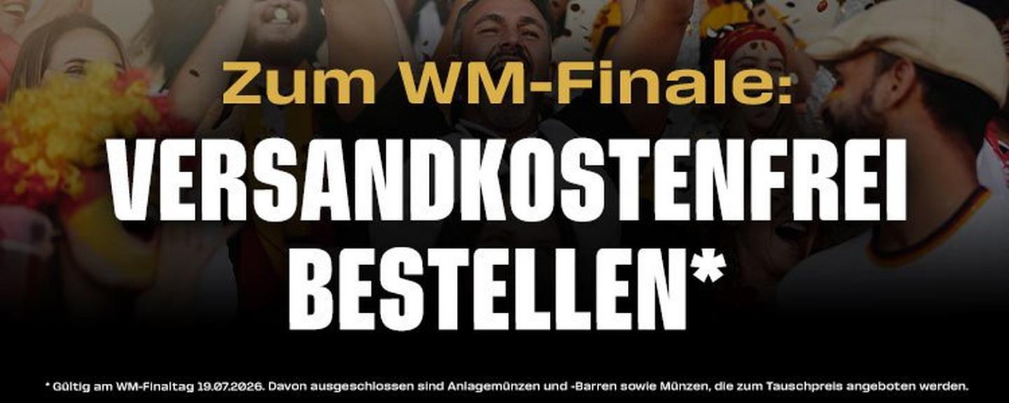 Versandkostenfrei zum WM-Finale: Am Finaltag 2026 kostenlos bestellen und Versand sparen.