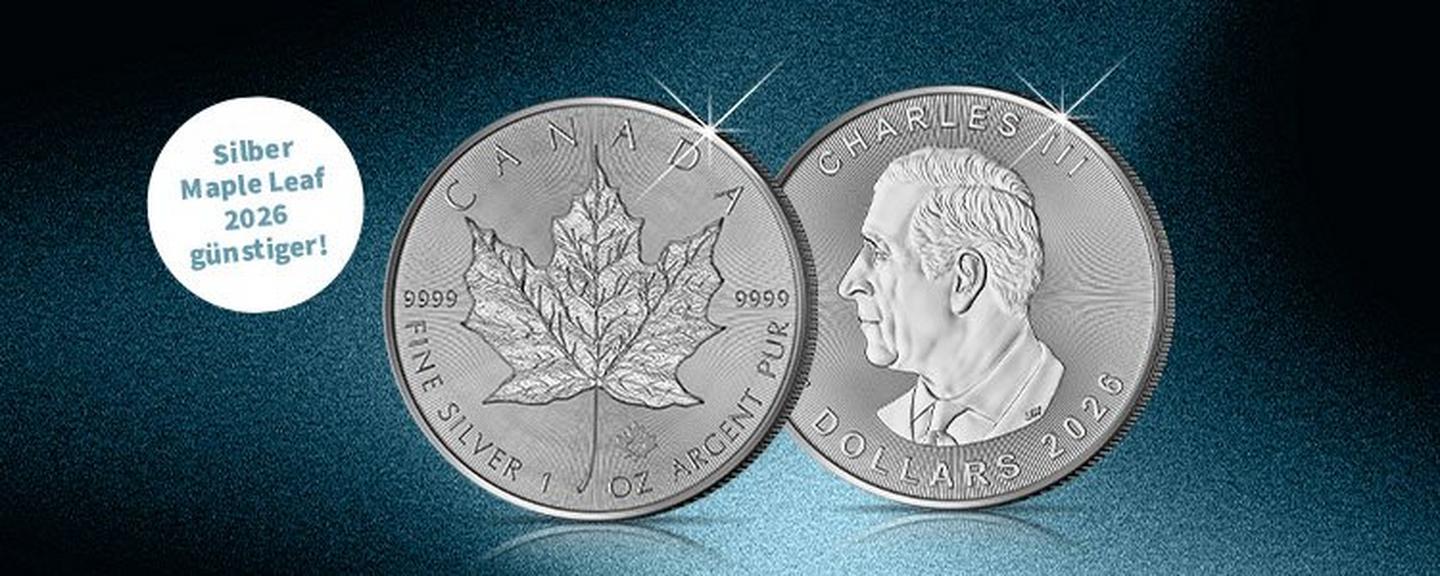 Fabulous 15 2026: Kanadischer Maple Leaf als Auftakt der Kollektion der wichtigsten 1-Unzen-Silbermünzen.