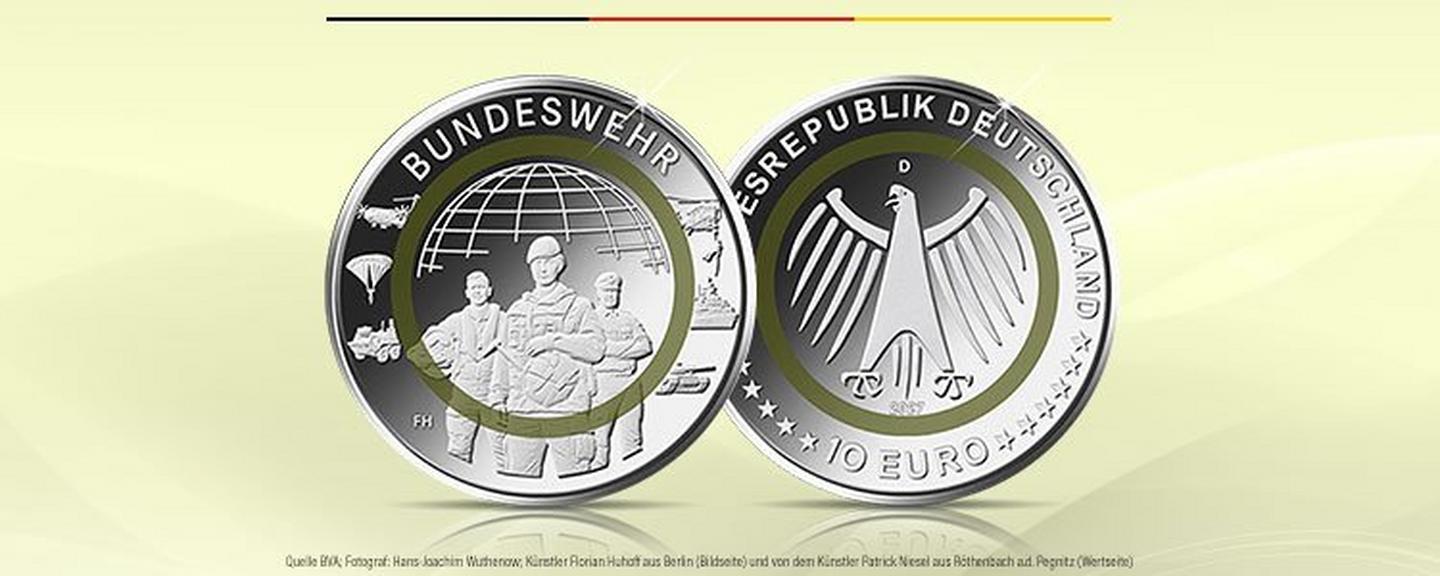 MDM-News: 10-Euro-Münze Bundeswehr