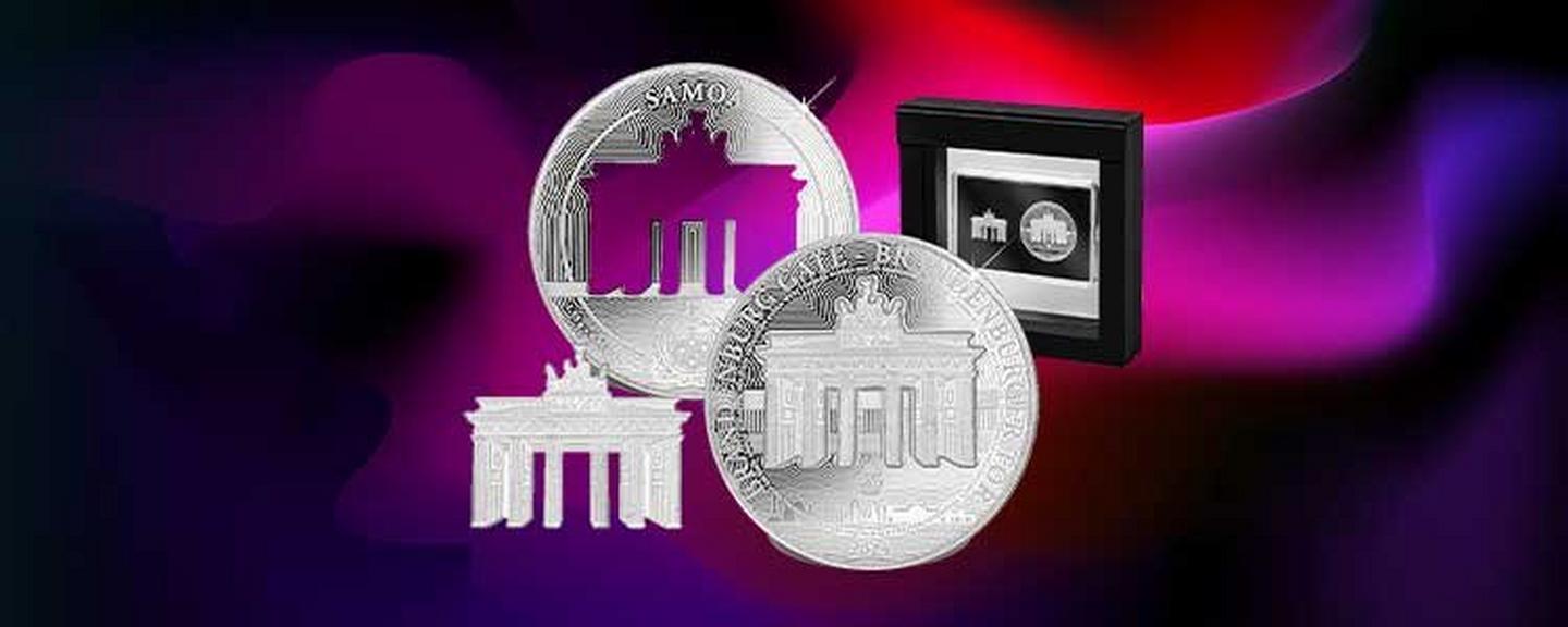 Deal der Woche: Brandenburger-Tor-Silberprägung im Etui zum Vorteilspreis vom 27.07.–02.08.2026.