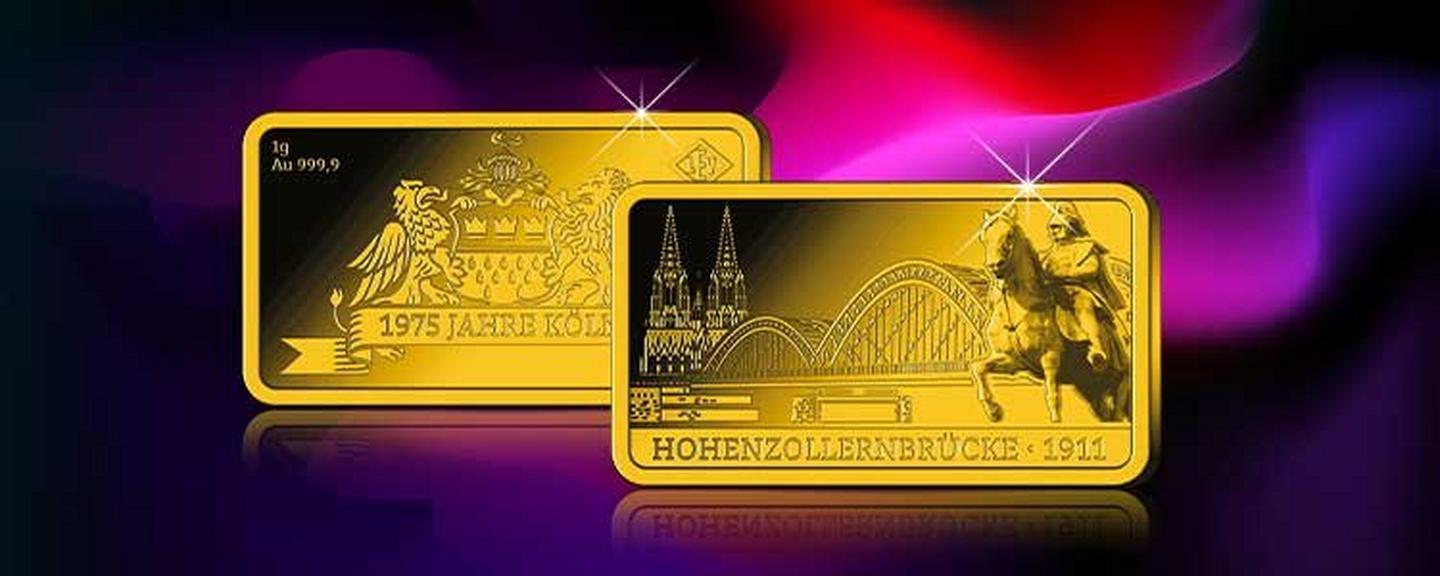 Der MDM-Deal der Woche: 1 Gramm Goldbarren Hohenzollernbrücke
