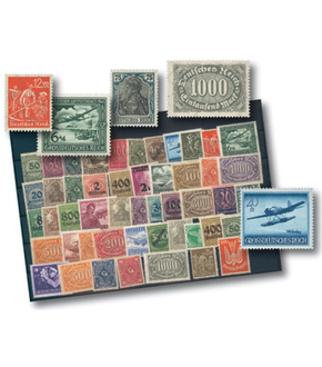 50 Briefmarken des Deutschen Reichs