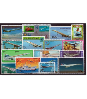 25 Briefmarken "Concorde"