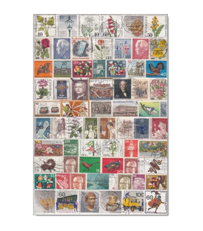 200 Briefmarken aus dem Westen der geteilten Stadt Berlin