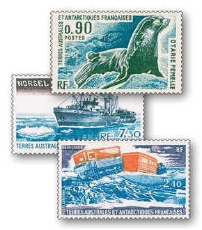 25 postfrische Briefmarken aus den Französischen Gebieten in der Antarktis (TAAF)