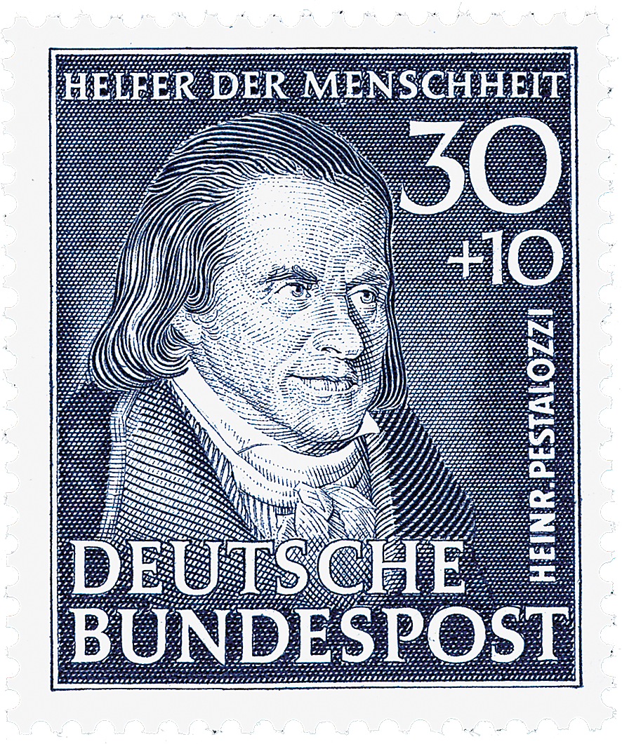Wohlfahrt-Briefmarkensatz „Helfer der Menschheit“  
