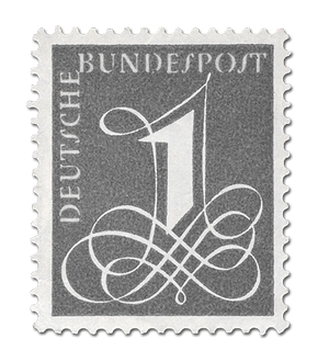 Ergänzungsmarke zu 1 Pfennig von 1955, Michel-Nr. 226 X, postfrisch