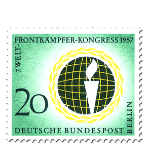 Briefmarke Berlin Welt-Frontkämpfer-Kongress