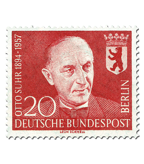 Briefmarke zum 1. Todestag von Otto Suhr, Mi.-Nr. 181