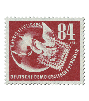 Briefmarke zur Deutschen Briefmarkenausstellung DEBRIA 1950, Michel-Nr. 260, postfrisch