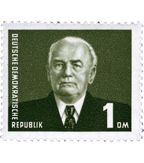Briefmarkensatz „Wilhelm Pieck“ im Rastertiefdruck