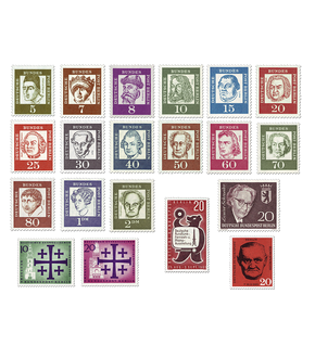Briefmarken-Jahrgangssatz Berlin 1961, postfrisch