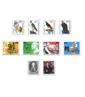 Briefmarken-Jahrgangssatz Berlin 1973, postfrisch