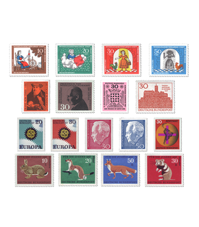 Briefmarken Jahrgangssatz Deutschland 1967