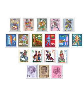 Briefmarken Jahrgangssatz Deutschland 1970