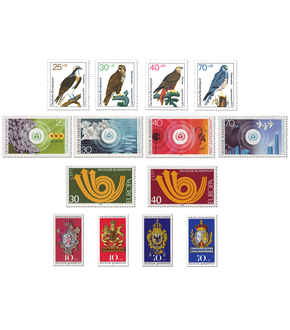 Briefmarken Jahrgangssatz Deutschland 1973