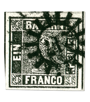 Deutschlands erste Briefmarke  - Der "Schwarze Einser"
